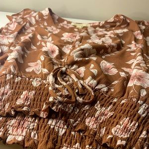 🌸Brown Floral Shirt 🌸